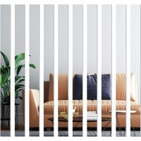 Bluedeer - diy Spiegel Streifen Wandaufkleber Selbstklebend,Nicht Glas 5 Stück von BLUEDEER