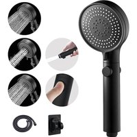 Duschkopf Druckerhöhend, Duschschlauch mit Duschkopf, Hochdruck Duschkopf mit Wasserstop, 3 Strahlarten Duschbrause mit Schlauch (Duschkopf + Duschkopf Druckerhöhend, Duschschlauch mit Duschkopf, Hochdruck Duschkopf mit Wasserstop, 3 Strahlarten Duschbrause mit Schlauch (Duschkopf + von BLUEDEER