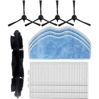 Bluedeer - Ersatzteile Kompatibel mit 360 S8, 360 Botslab S8 Plus Roboter Staubsauger Zubehör, 1 Hauptbürste, 4 Seitenbürsten, 3 Hepa-Filter, 3 von BLUEDEER