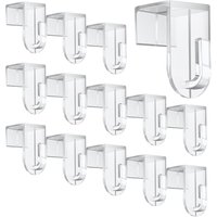 Fensterhaken, 14 Stück Fenster Aufhänger, Transparente Türhaken Für Fenster bis maximal 17 mm Falzmaß geeignet, Fensterhaken zum Einhängen für Fensterhaken, 14 Stück Fenster Aufhänger, Transparente Türhaken Für Fenster bis maximal 17 mm Falzmaß geeignet, Fensterhaken zum Einhängen für von BLUEDEER