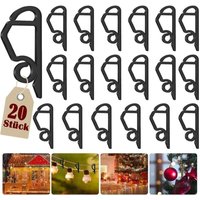 Bluedeer - Frypay 20 Stück Dachrinnenhaken für Lichterketten,Weihnachtslicht Clips für Weihnachtsaußenbeleuchtung Dekoration, Dachrinne Clip von BLUEDEER