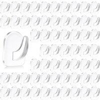 Frypay 60 Stück Haken Klebehaken, Extra Stark Transparent Haken Handtuchhalter Selbstklebend Handtuchhaken Wandhaken Kleiderhaken Ohne Bohren für Frypay 60 Stück Haken Klebehaken, Extra Stark Transparent Haken Handtuchhalter Selbstklebend Handtuchhaken Wandhaken Kleiderhaken Ohne Bohren für von BLUEDEER