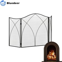 Kaminschutzgitter – Klappbares Kamingitter mit 3 Paneelen – Ofenschutzgitter – Funkenschutzgitter für Wohnzimmer – Metall – 126 x 76 cm – Schwarz Kaminschutzgitter – Klappbares Kamingitter mit 3 Paneelen – Ofenschutzgitter – Funkenschutzgitter für Wohnzimmer – Metall – 126 x 76 cm – Schwarz von BLUEDEER