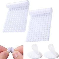 Bluedeer - Klett Klebepunkte 10mm, 100 Stück Klettpunkte Selbstklebend, Rund Doppelseitig Klebende Klettverschluss, Rund Klettband Klettstreifen für von BLUEDEER
