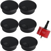 Bluedeer - Lochsäge 60mm mit 6 Stück Kabeldurchführung Schreibtisch Kabeldurchführung Tisch, Lochbohrer Set Bohrkrone, Lochkreissäge, Kabeldurchlass Bluedeer - Lochsäge 60mm mit 6 Stück Kabeldurchführung Schreibtisch Kabeldurchführung Tisch, Lochbohrer Set Bohrkrone, Lochkreissäge, Kabeldurchlass von BLUEDEER