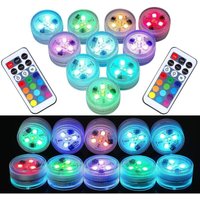 Mini Unterwasser Licht rgb Multi Mehrfarbige 10pcs Wasserdichte von BLUEDEER