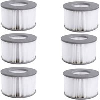 Packung mit 6 Ersatzfilterkartuschen für Mspa aufblasbaren Pool, Whirlpool Packung mit 6 Ersatzfilterkartuschen für Mspa aufblasbaren Pool, Whirlpool von BLUEDEER