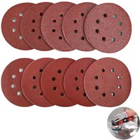 Bluedeer - Schleifpapier 125mm Klett (60 Stück) für Trockenbau & Exzenterschleifer Schleifscheiben Set 8-Loch Körnung P40-P150 von BLUEDEER