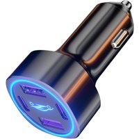 Schnellladeadapter Auto - 100W Auto USB Ladegerät PD - Schnellladung QC3.0 USB Typ C, Ladeadapter für Laptops, Tablets von BLUEDEER