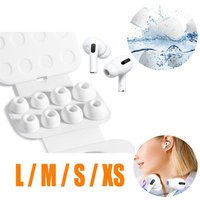 Silikontips 4 Paar Ersatz-Ohrstöpsel Silikon Tips für Airpods Pro/Airpods Pro 2 Aufsätze mit Loch zur Geräuschreduzierung, rutschfeste weiche Silikon von BLUEDEER