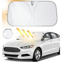 Sonnenschutz Auto Frontscheibe, Faltbar Sonnenschirm Auto Frontscheibe Innen, UV-Schutz Auto Sonnenblende für die Windschutzscheibe, Einfache von BLUEDEER