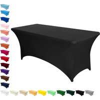Spandex Tischdecke, 1 Stück 4FT Stretch-Tischdecke, Tischdecke Rechteckige Taillierte, Waschbar und Faltenfrei Tischdecke für Outdoor Veranstaltung Spandex Tischdecke, 1 Stück 4FT Stretch-Tischdecke, Tischdecke Rechteckige Taillierte, Waschbar und Faltenfrei Tischdecke für Outdoor Veranstaltung von BLUEDEER