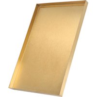 Tablett Gold Deko Rechteckig, Badezimmer Tablett 20X10cm von BLUEDEER