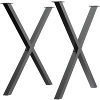 Tischbeine 2er‑Set, X‑Form aus Stahl – Schwarz, 72 cm, stabil & modern für Esstisch & Schreibtisch Tischbeine 2er‑Set, X‑Form aus Stahl – Schwarz, 72 cm, stabil & modern für Esstisch & Schreibtisch von BLUEDEER