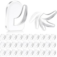 Transparent Klebehaken, 60 Stück Multifunktionale Haken Praktisch Selbstklebend Haken Set Selbstklebend Ohne Bohren Wasserdicht Wandhaken für Küche, von BLUEDEER