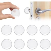 Türstopper Wand Selbstklebend 8 Stück Schrank Anfahrrampe 40x40x8mm, Transparenter Türklinkenpuffer für Türklinke, Türstopper, Schutz vor Stößen und von BLUEDEER