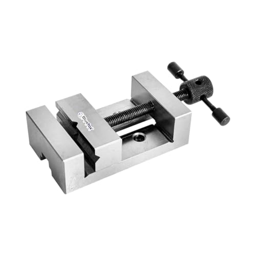 BLUEFOX TOOLS Stahl-Schleifschraubstock | 5,1 cm Schraubstock | 50 mm für Mini-Vertikal-Gleitfräsen | bewegliche Backen | langlebiger Stahl | reibungsloses Gleiten | Backenbreite: 50 mm | horizontale von BLUEFOX TOOLS