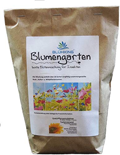 250gr. Blumengarten Bienenweide, Blühmischung, Blumenmischung, Blumenwiese, für bis zu 250m² von Blühking® von BLÜHKING