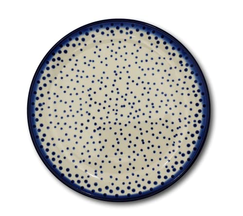 BLUESTAMP Klassische Bunzlauer Keramik Handbemalte Teller Ø19.0cm, Dekor 103-040 von BLUESTAMP