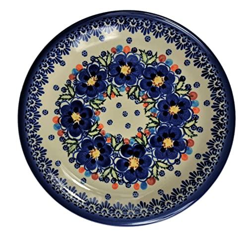 BLUESTAMP Klassische Bunzlauer Keramik Handbemalte Teller Ø26.0cm, Dekor 104-097 von BLUESTAMP