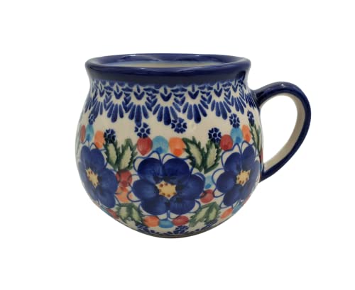 BLUESTAMP Klassische Handbemalte Bunzlauer Keramik Becher 500 ml, 525-097 von BLUESTAMP