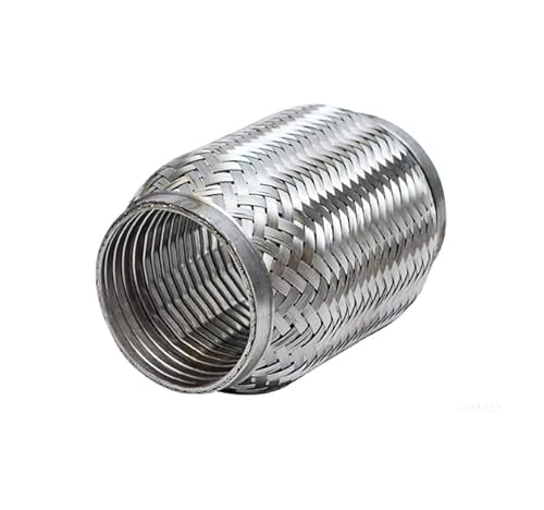 INTERLOCK Flexrohr, Flexteil Flexibles Rohr Auspuff, Hosenrohr Flexstück aus Edelstahl. HD QUALITÄT - mit gestärkter Bauweise (Doppelwand System-> Stoßfest und flexibel) (Ø 40mm x 150mm) von BLUETECH
