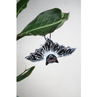 Hängende Fledermaus Dekoration, Halloween Ornament Aus Holz, Miniatur Gruselige Niedliche Tier Kunst, Geschenke Für Sie, Dekorationen Uk von BLUETOUCANUK