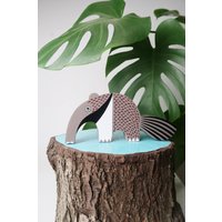 Handgemachte Ameisenbär-Verzierung Aus Holz Jungle Decor Handgemachte Ameisenbär-Verzierung Aus Holz Jungle Decor von BLUETOUCANUK