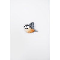 Kohlmeise Wandbehang Handbemalter Vogel Aus Holz von BLUETOUCANUK