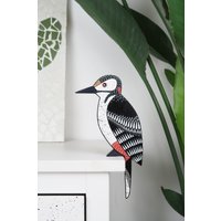 Vogelbeobachter Geschenk - Specht Türdekoration Wohnzimmer Wandkunst Bücherregal Dekor von BLUETOUCANUK