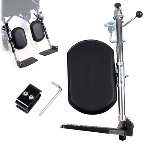 Erhöhte Beinstütze Für Rollstuhlfahrer Universell, Anhebbare Beinstützen Für Rollstühle Beinheber Rollstuhl 90°–180° Verstellbarer Winkel, Für Standardrollstühle Left von BLUEZY