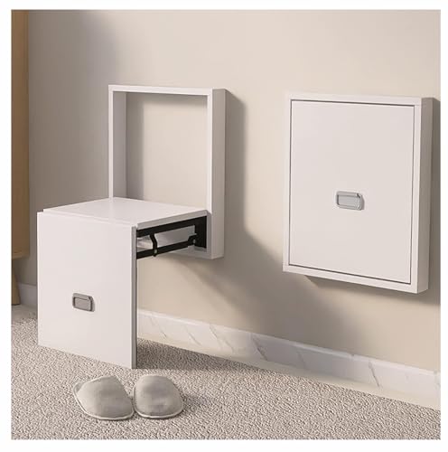 BLUEZY Klappstuhl Wandmontierter Unsichtbarer Schuhwechselhocker Wandsitz Klappbar Duschklappsitz Wandhocker Mit Stützbeinen Für Eingangsflure, Korridore Wandklappstuhl A BLUEZY Klappstuhl Wandmontierter Unsichtbarer Schuhwechselhocker Wandsitz Klappbar Duschklappsitz Wandhocker Mit Stützbeinen Für Eingangsflure, Korridore Wandklappstuhl A von BLUEZY