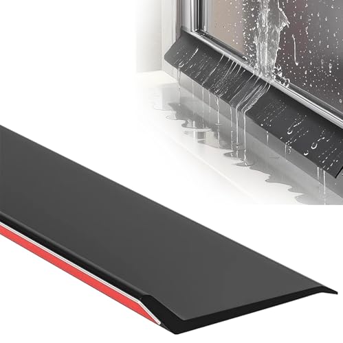 BLUEZY Regenschutzleiste Für Fenster Und Türen Fenster Dichtleiste Aus Gummi Für Vor Wassereintritt An Fensterrahmen Fensterbänken Dichtungsband Selbstklebend Für Haus, Autofenster 4.5cm,2.5m(8.2ft) BLUEZY Regenschutzleiste Für Fenster Und Türen Fenster Dichtleiste Aus Gummi Für Vor Wassereintritt An Fensterrahmen Fensterbänken Dichtungsband Selbstklebend Für Haus, Autofenster 4.5cm,2.5m(8.2ft) von BLUEZY