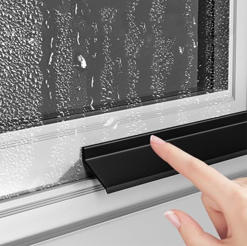 BLUEZY Selbstklebender Tür Regenschutz, Gummidichtungen Für Türen Und Fenster, Verhindert Rückfluss Von Regenwasser Regenschutzleiste Für Haus- Und Autofenster 5.5cm,4m(13.1ft) von BLUEZY