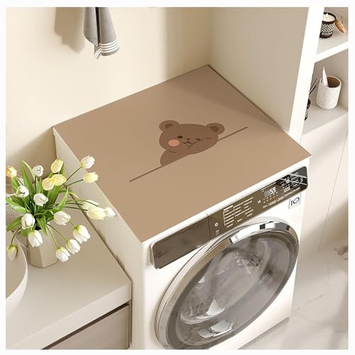 BLUEZY Waschmaschinen Abdeckungen, Waschmaschinenbezug, Washing Machine Cover Staub- Und Wasserbeständig,Waschbar Für Kühlschrank, Trockner, Mikrowelle,Nachttisch,Vor Staub Isolieren J,50 * 60cm von BLUEZY