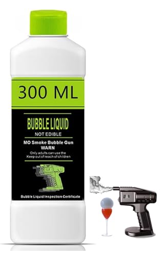 Cocktail Smoker Flavor Blaster, Seifenblasenflüssigkeit for Smoke Bubble Gun, Essbare Cocktail-Seifenblasenmischung Für Lebensmittel, Cocktails, Fleisch, Getränke, Steak A von BLUEZY