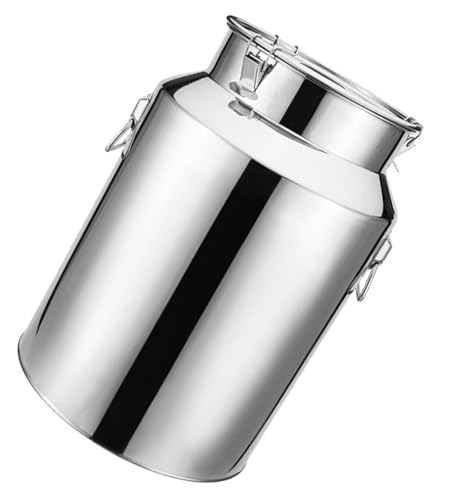 Milchkanne Aus Edelstahl, Milcheimer Mit Großem Fassungsvermögen Und Versiegeltem Deckel, Robuster Milchkrug, Ölfass Tragekrug Milcheimer Mit Tragegriff, Behälter for Öl, Tee 7L Milchkanne Aus Edelstahl, Milcheimer Mit Großem Fassungsvermögen Und Versiegeltem Deckel, Robuster Milchkrug, Ölfass Tragekrug Milcheimer Mit Tragegriff, Behälter for Öl, Tee 7L von BLUEZY