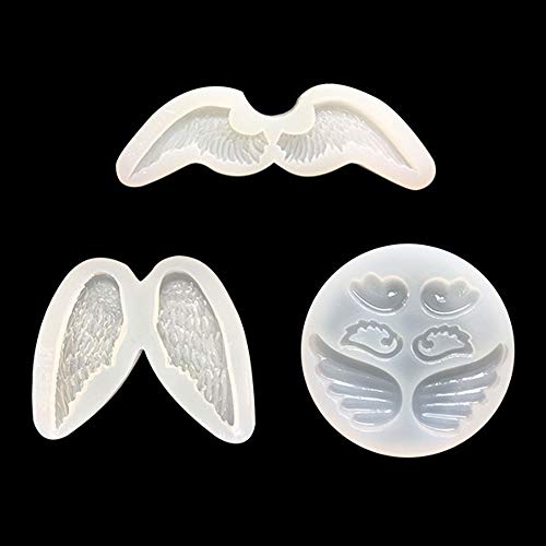 BLUGUL Flügel Silikon Formen, Schokoladenform, Fondant Formen, Backform, 3St von BLUGUL