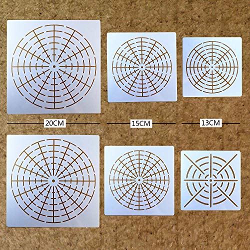 BLUGUL Mandala Schablone, Mandala Dotting Malvorlagen Schablonen, Mandala Rock Punktierung Werkzeuge, für DIY Dekor, Felsen Stein, Airbrush, Felsen und Walls Art, Netz Serie A 6 Stück BLUGUL Mandala Schablone, Mandala Dotting Malvorlagen Schablonen, Mandala Rock Punktierung Werkzeuge, für DIY Dekor, Felsen Stein, Airbrush, Felsen und Walls Art, Netz Serie A 6 Stück von BLUGUL