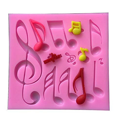 BLUGUL Musik Note Silikon Formen, Schokoladenform, Fondant Formen, Backform von BLUGUL