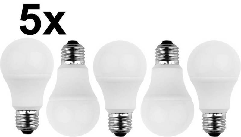 BLULAXA LED-Leuchtmittel BLULAXA 5x LED Lampe A60 E27 8W 810lm warmweiß, Leuchtmittel-Set von BLULAXA