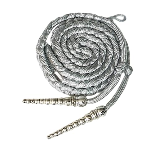 BLULILY Aiguillette Schulterschnur, traditionelles geflochtenes Schulterabzeichen, Uniform, Cosplay, Zubehör, Kostüm, Kleidung, Dekorationen von BLULILY