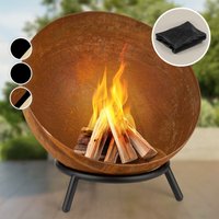 Feldt Fireball Rust Feuerschale 60 cm ø kippbare Rost-Finish Rost - Blum von BLUM