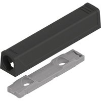 Blum - tip-on Adapterplatte für Türen Langversion, gerade Carbonschwarz Blum - tip-on Adapterplatte für Türen Langversion, gerade Carbonschwarz von BLUM
