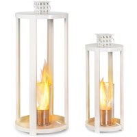 blumfeldt Fiamme Cilindro Tischkamin Indoor 2er Set - Tischfeuer Indoor mit je 0,3 Liter Volumen, Bioethanol Tischkamin mit bis zu 4 h Brenndauer, von BLUM