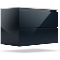 Blumfeldt - Badezimmerschrank mit Waschbecken, Keramikbecken 80cm, Waschbeckenunterschrank in Anthrazit Hochglanz - Moderner Schrank fur stilvolles Blumfeldt - Badezimmerschrank mit Waschbecken, Keramikbecken 80cm, Waschbeckenunterschrank in Anthrazit Hochglanz - Moderner Schrank fur stilvolles von BLUMFELDT