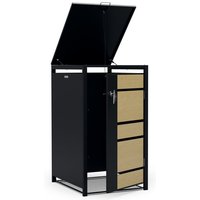 Blumfeldt - Elegantes Mulltonnenbox-3er-Design fur 60/120/240 l Behalter, praktische Offnung von oben & vorne, sicheres Schloss mit Schlussel, ideal von BLUMFELDT