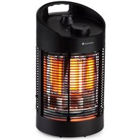 Heat Guru 360 Mini Infrarot-Heizstrahler 700/350W Oszillation - Schwarz - Blumfeldt von BLUMFELDT