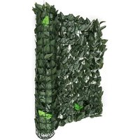 Blumfeldt - Fency Dark Leaf Sichtschutzzaun Windschutz 300x150 cm dunkelgrün Mix - Waldgrün von BLUMFELDT