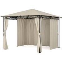 Mondo - Pergola Partyzelt Gartenzelt Gazebo, Größe: 2,95 x 2,6 x 2,95 m (BxHxT), 4 Seitenteile, EasyMount Concept, Witterungsschutz: uv / Wind / von BLUMFELDT